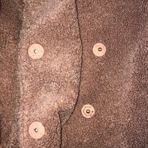 Pink furry long jacket